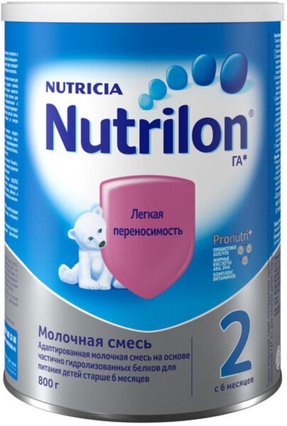 Смесь сухая молочная Nutrilon ГА 2 с 6 мес., 800 г