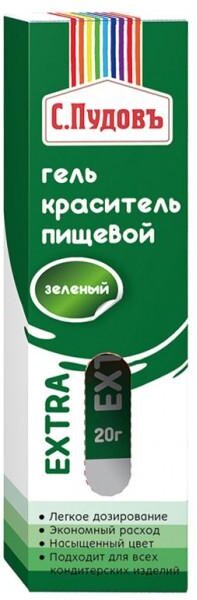 Гель-краситель пищевой Зеленый лес С.Пудовъ, 20 г
