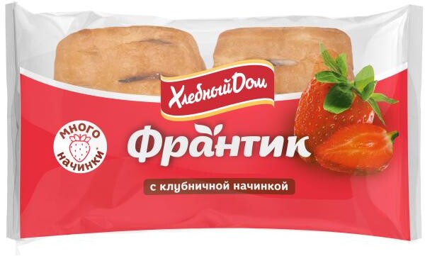 Изделие слоеное Хлебный Дом Франтик Клубника 50гх2шт