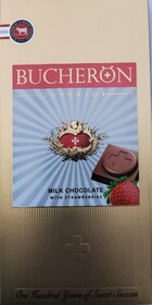 Шоколад молочный Bucheron Superior с клубникой, 100 г