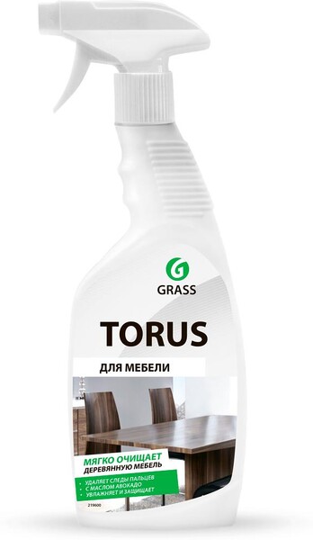 Чистящее средство для мебели Grass Torus, нейтральное, 645 гр., пластиковый флакон с дозатором