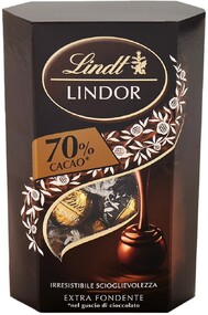 Конфеты LINDT LINDOR 70% 200 гр., картон