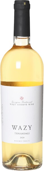 Вино белое сухое Wazy цинандали 0.75л