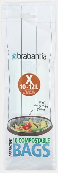 Пакет биоразлагаемый Brabantia X 10-12л 10шт