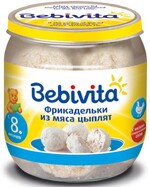 Пюре Bebivita Фрикадельки из мяса цыплят с 8 мес., 100 г