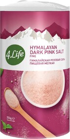Соль 4LIFE гималайская розовая мелкая 250 гр., туба
