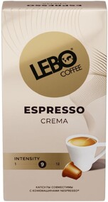 Кофе в капсулах Lebo Espresso Crema, 10×5.5 г