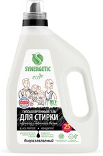 Гель Synergetic Black Protect для стирки черного белья, 1,5 л (25 стирок)