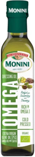 Масло оливковое Monini Extra Virgin с добавлением рапсового и льняного масел, 250 мл