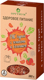 Рис бурый экологический с томатами и базиликом Оргтиум, 180 г