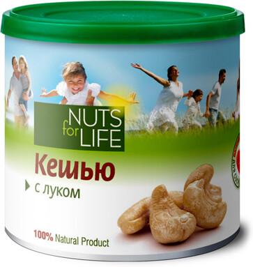 Кешью с луком Nuts for life, 115 г