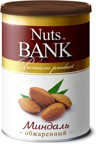 Миндаль обжаренный Nuts Bank, 200 г