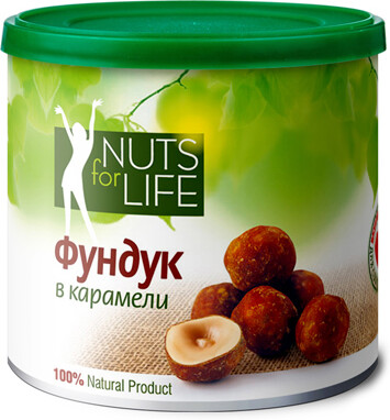 Фундук в карамели Nuts for life, 115 г
