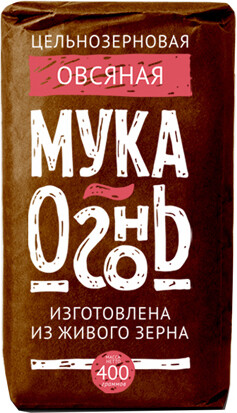 Мука-огонь, овсяная Образ жизни, 400 г