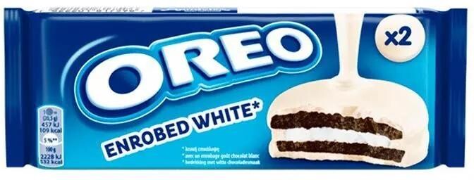 Печенье Oreo Enrobed белом шоколаде 41 гр., флоу-пак