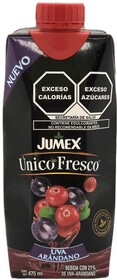Сок Jumex Мексика Unico Fresco Uva Arandano  Виноградно-Клюквенный нектар, 475 мл., тетра-пак