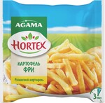 Картофель фри обжаренный соломка замороженый Хортекс 700г