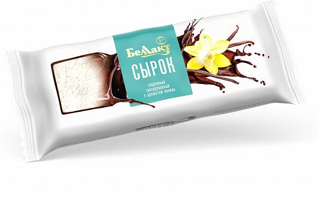 Сырок глазированный Беллакт Ваниль 18% 40 гр., флоу-пак