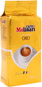 Кофе молотый  Caffe Molinari ORO, ОРО уп/250гр. вакуумная упаковка