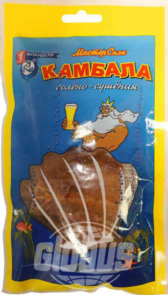 Камбала дальневосточная солёно-сушёная Фландерр МастерСнэк кусочки, 80 г