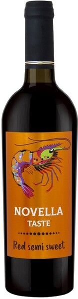 Вино красное полусладкое «Novella Taste» 2021 г., 0.75 л