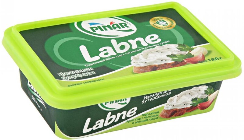 Крем-сыр Labne с чесноком и зеленым луком 60% 180 г