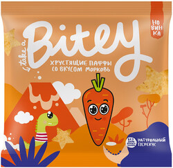 Детские паффы-чипсы со вкусом «Морковь» (без глютена), Bitey, 20 г, Россия