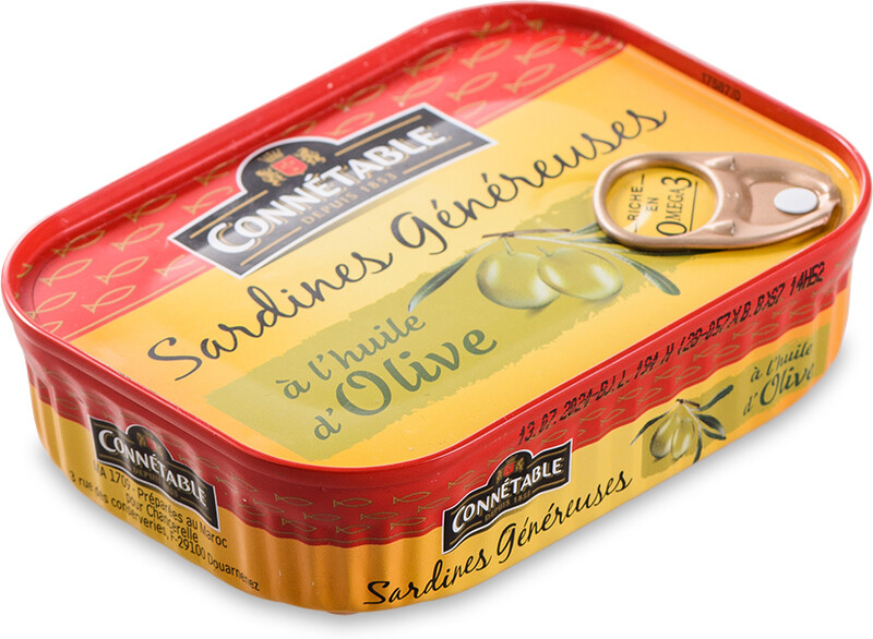Сардины Connetable Genereuse в оливковом масле 140 г