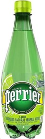 Вода PERRIER натуральная со вкусом лайма газированная 500 мл., ПЭТ
