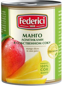 Манго Federici ломтики, 425 мл