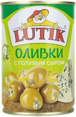 Оливки LUTIK с голубым сыром, 280 г