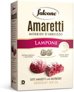 Печенье сахарное Falcone Амаретти мягкие итальянские со вкусом малины, 170 г