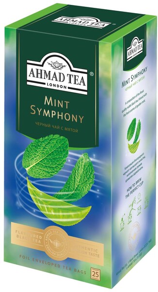 Чай черный Ahmad Tea с ароматом Мяты, 25×1,8 г