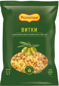 Макаронные изделия «Роллтон» Витки с оливковым маслом, 400 г