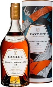 Коньяк французский «Godet Single-Cru 22 Years Old Grande Champagne» в тубе, 0.7 л