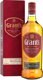 Виски шотландский «Grant's Triple Wood 3 Years Old» в подарочной упаковке, 1 л