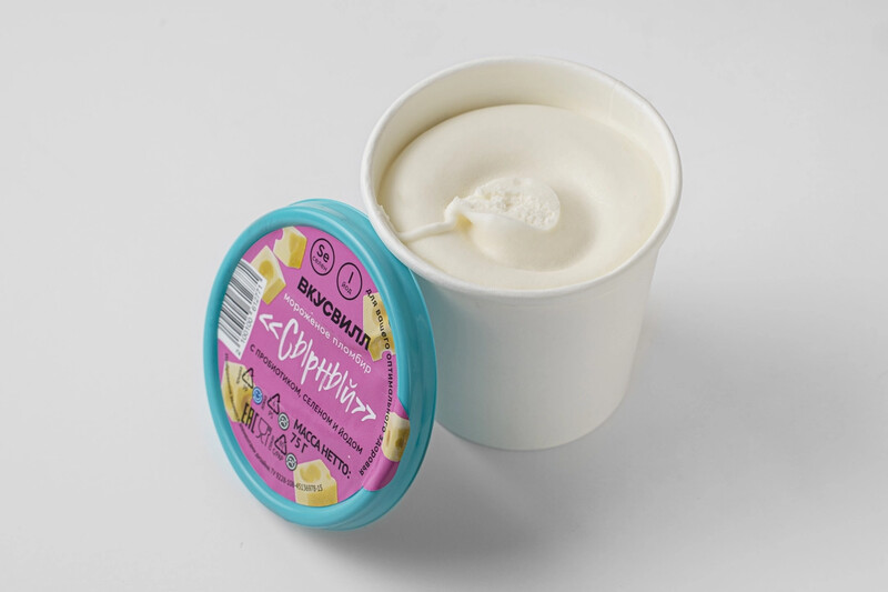 Мороженое пломбир «Сырный» с пробиотиком, селеном и йодом