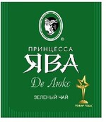 Чай Принцесса Ява Де Люкс зелёный 100 пакетиков, 200 гр., картон