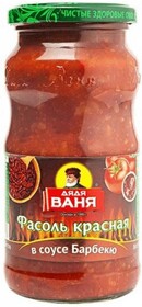 Фасоль красная Дядя Ваня в соусе барбекю 470 гр., стекло