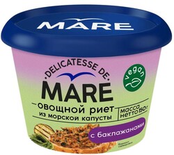 Риет овощной Mare из морской капусты с баклажанами, 150 г