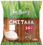 Сметана Беллакт 26% 400 гр., фин-пак