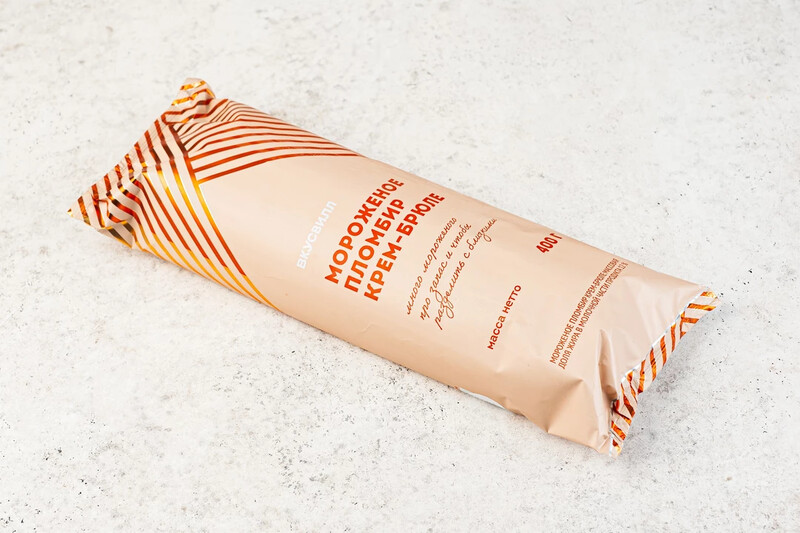 Мороженое пломбир крем-брюле, 400 г