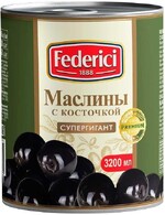 Маслины FEDERICI Супергигант с/к 3 кг., ж/б
