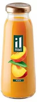 Нектар персиковый с мякотью IL PRIMO, 200 мл., стекло