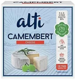 Сыр Камамбер (продукт пастеризован) Alti м.д.ж. в с.в. 50% 100 гр., ПЭТ