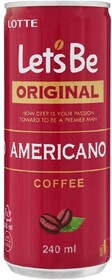 Напиток кофейный Lotte let's be Americano 0.24 л