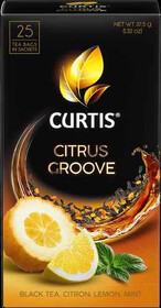 Чай черный Curtis Citrus Groove 25 пакетиков арома 42,5 гр., картон
