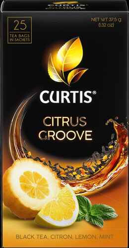 Чай черный Curtis Citrus Groove 25 пакетиков арома 42,5 гр., картон