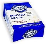 Масло сливочное Минская марка закусочное соленое пряный чеснок 69% 180 гр., фольга