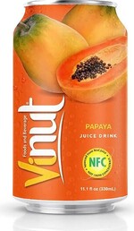 Напиток со вкусом папайи Vinut, 330 мл., ж/б